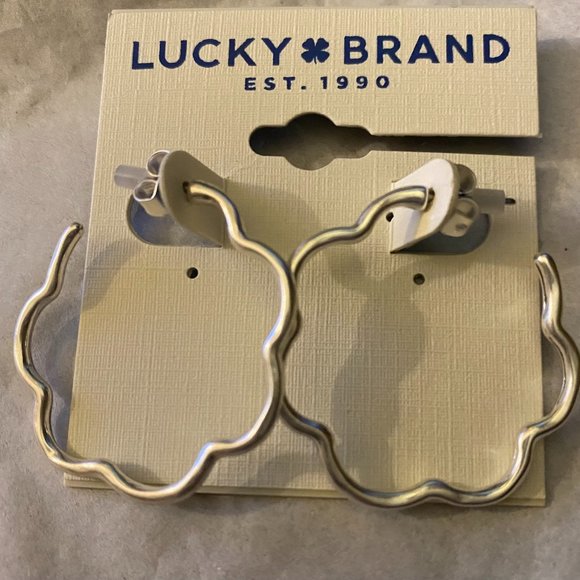 Lucky Brand Jewelry - 🍀 Lucky Brand Cloud Shaped Earrings 1.5”